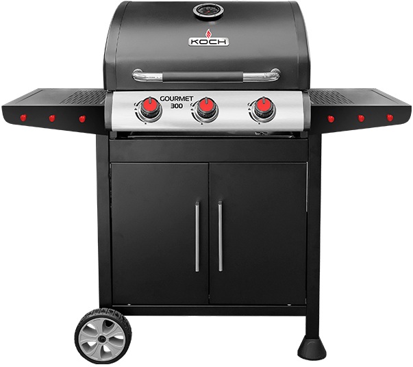 Гриль газовый KOCH Gourmet 300, черный